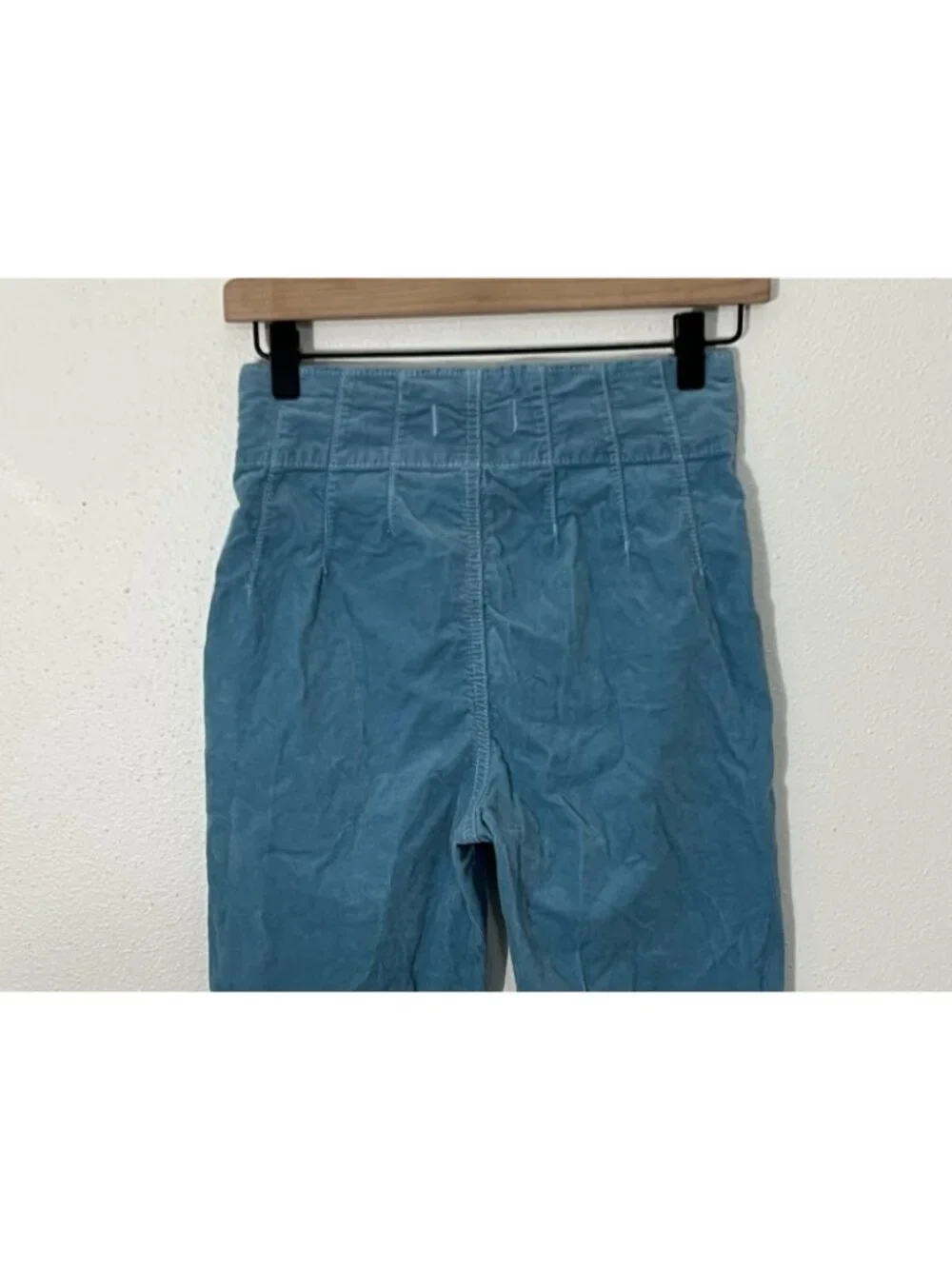 We The Free People Blue Corduroy Flare Pants Size 26